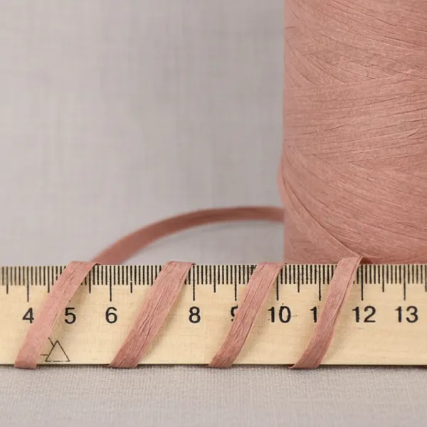 Raffia Paper Yarn, Розовое золото №91 – купить | Candy Yarn