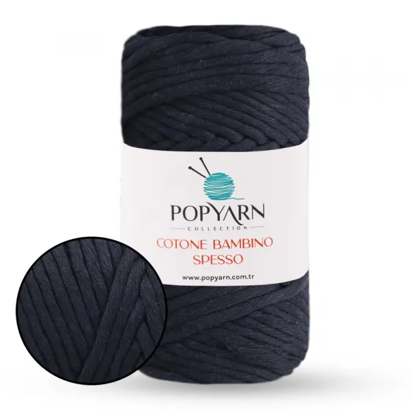 Popyarn Cotone Bambino Spesso / Коттон Бамбіно Спессо, 250г/75м бавовняний шнур – купити | Candy Yarn