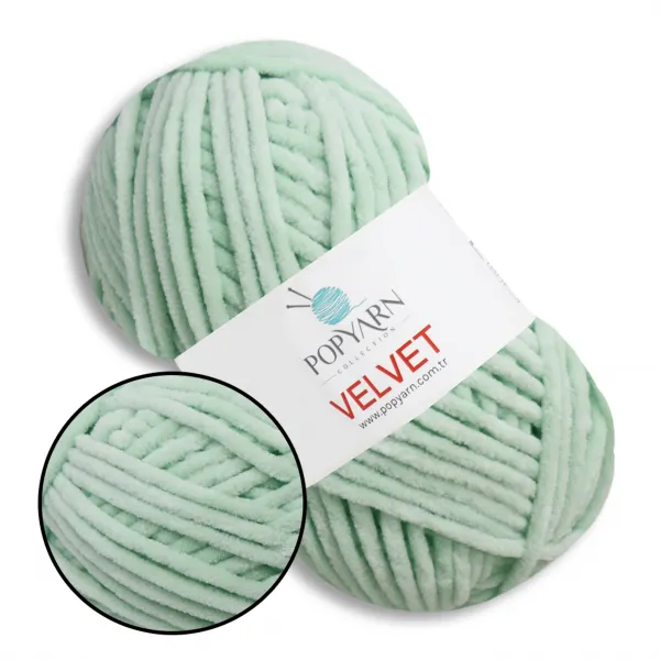 Popyarn Velvet, Мята №022 – купить | Candy Yarn