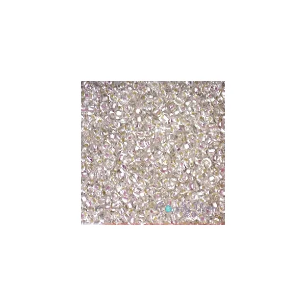 Бисер чешский Preciosa10, 50г, №330-33129/78102, прозрачный с серебряной серединкой, белый – купить | Candy Yarn