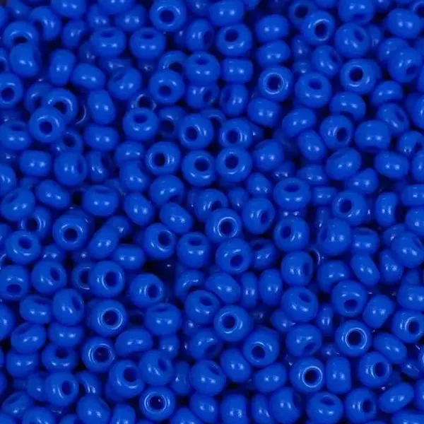 Бісер чеський Preciosa10, 5 г, 33040, натуральний непрозорий, синій – купити | Candy Yarn