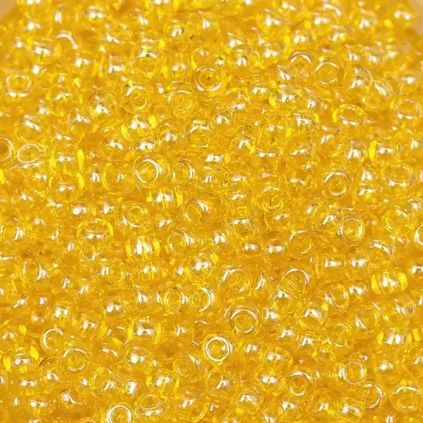 Бисер чешский Preciosa10, 5 г, 86010, прозрачный, желтый – купить | Candy Yarn