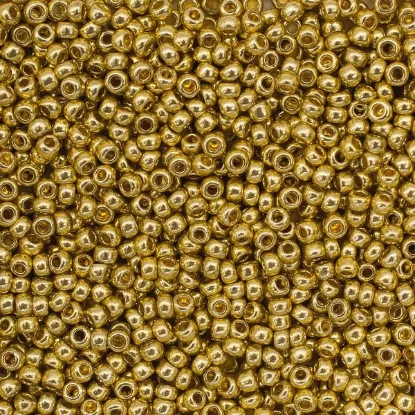 Бісер чеський Preciosa10, 5 г, 18181, сольгель металік, золото – купити | Candy Yarn