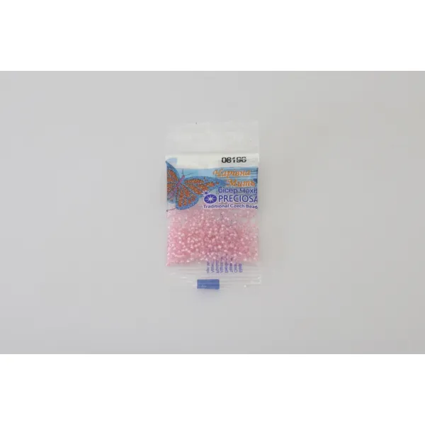 Бісер чеський Preciosa10, 5 г, 08198, кришталь кольоровий, рожевий – купити | Candy Yarn