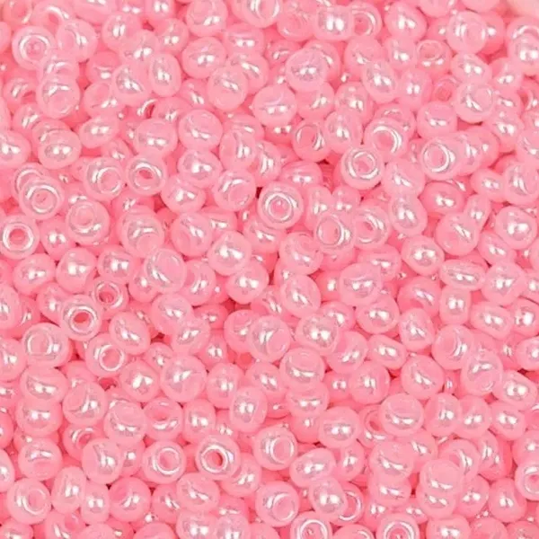 Бісер чеський Preciosa10, 5 г, 17173, алебастр кольоровий, рожевий – купити | Candy Yarn