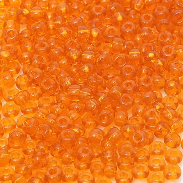 Бісер чеський Preciosa10, 5 г, 90000, прозорий, жовтогарячий – купити | Candy Yarn