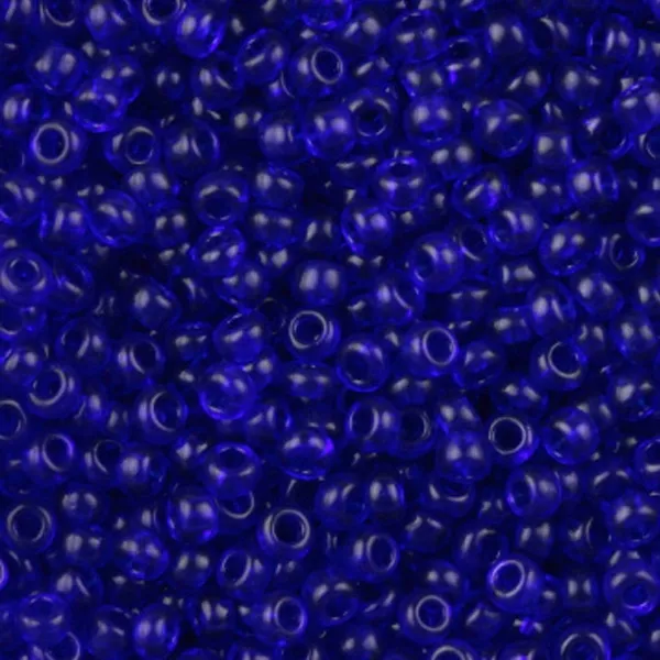 Бисер чешский Preciosa10, 5 г, 30100, прозрачный, синий – купить | Candy Yarn