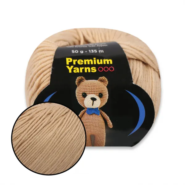 Premium Yarn Amigurumi Toys 50гр, Бежевий №1003 – купити | Candy Yarn