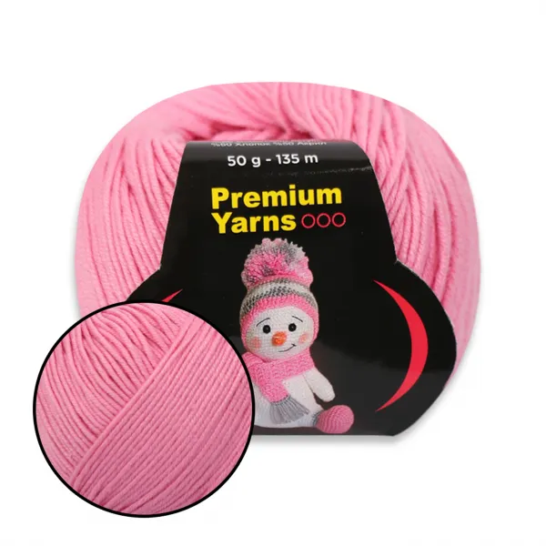 Premium Yarn Amigurumi Toys 50гр, Світло-рожевий №1020 – купити | Candy Yarn