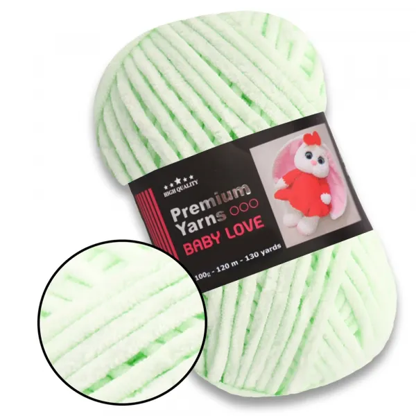 Premium Yarn Baby Love, М'ята №307 – купити | Candy Yarn