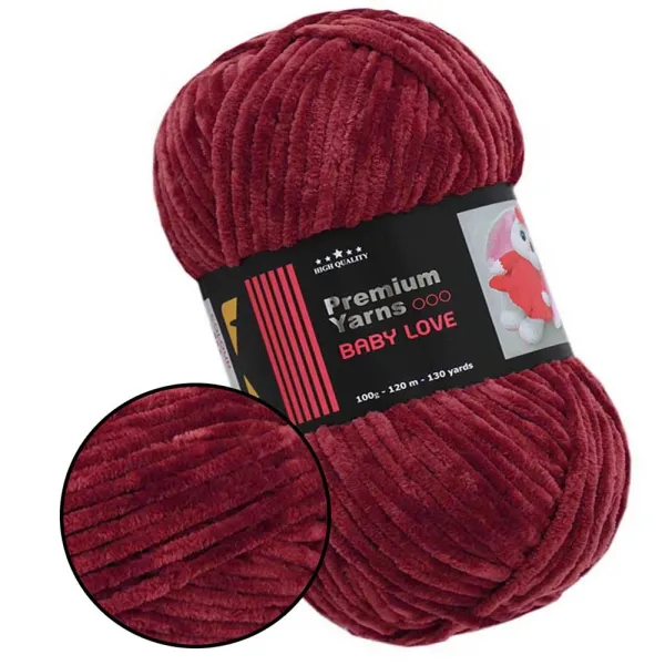 Premium Yarn Baby Love, Гранат №374 – купить | Candy Yarn