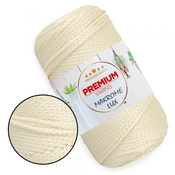 Premium Yarn Makrome Lux / Макроме Люкс, 100г/100м поліестеровий шнур для в'язання сумок – купити | Candy Yarn