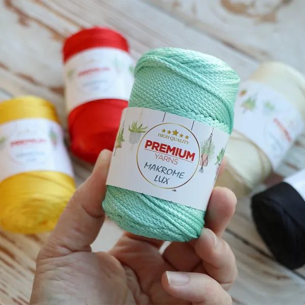 Шнур поліестеровий 2мм, Premium Yarn Makrome Lux, Рожевий №816 – купити | Candy Yarn