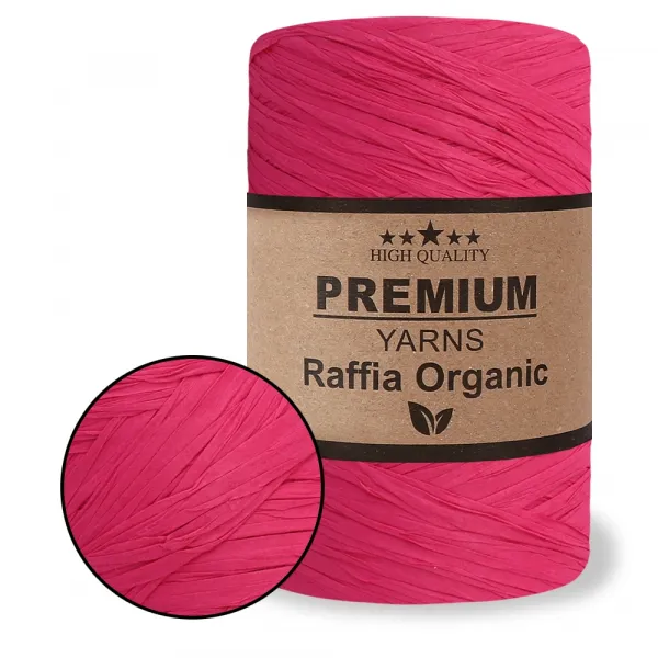 Premium Yarn Raffia Organic, Рожевий №13 – купити | Candy Yarn