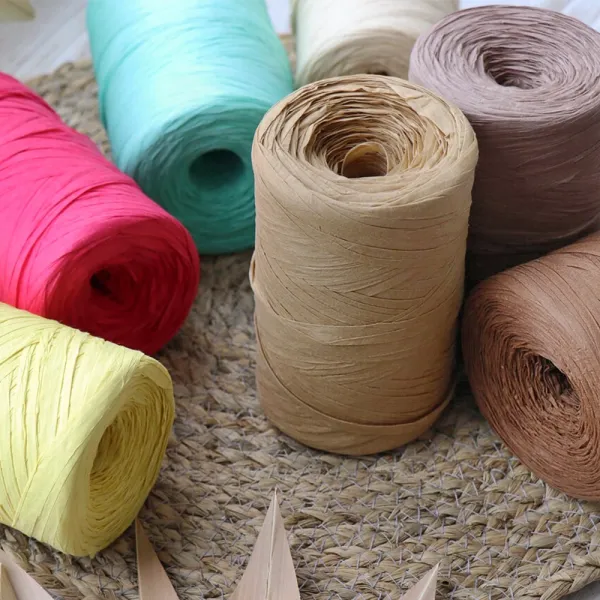 Premium Yarn Raffia Organic, Красное дерево №22, пряжа рафия для вязания шляп и сумок – купить | Candy Yarn