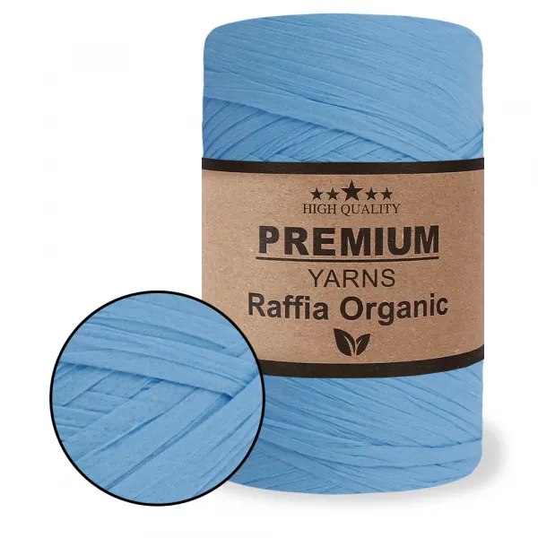 Premium Yarn Raffia Organic, Голубой №30 – купить | Candy Yarn
