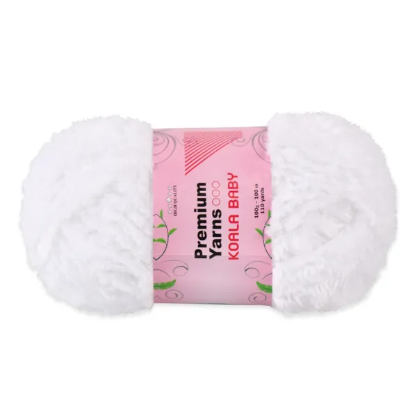 Premium Yarn Koala Baby 100, Белый №101 – купить | Candy Yarn