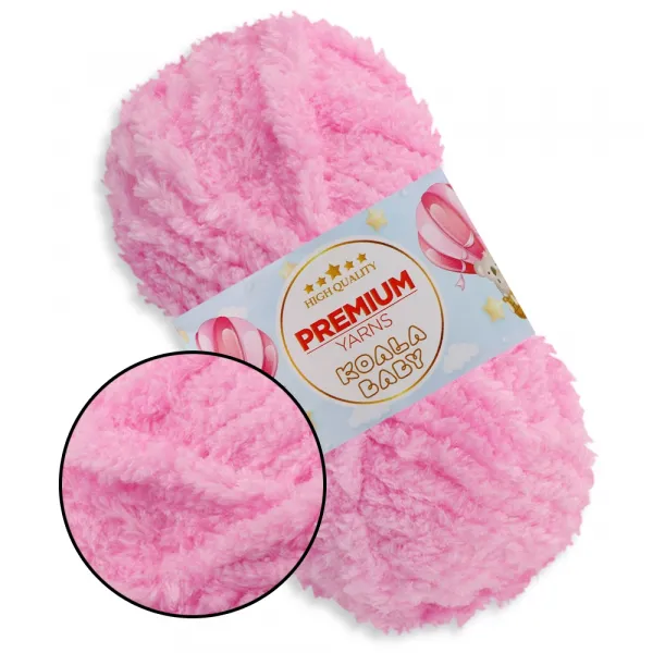 Premium Yarn Koala Baby, 50 г, Рожевий №109 – купити | Candy Yarn