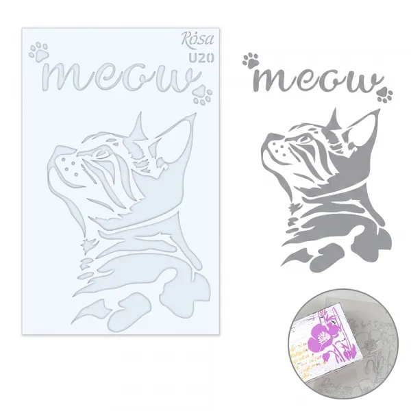Трафарет багаторазовий універсальний №U20, 13х20см, ROSA TALENT – купити | Candy Yarn