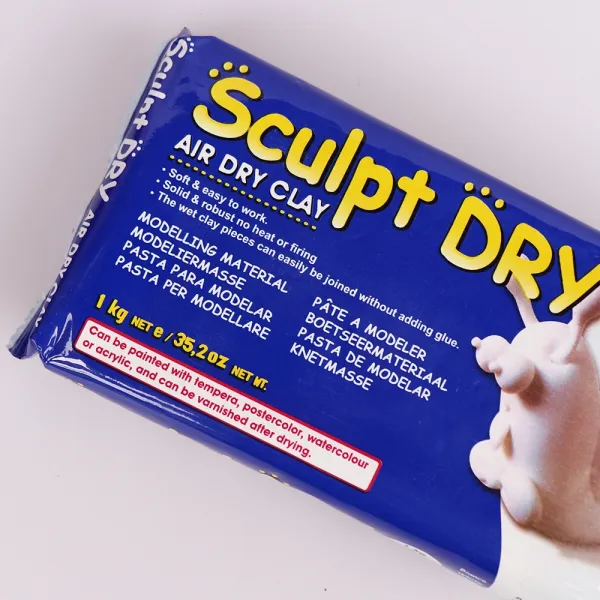 Масса для моделирования Sculpt Dry, белая, 1 кг, MUNGYO – купить | Candy Yarn