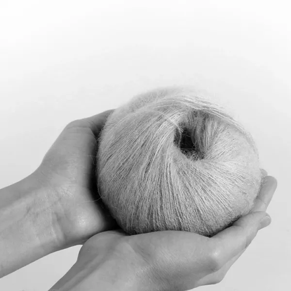 Candy-Yarn Mohair 75%, Молочно-білий №2 – купити | Candy Yarn