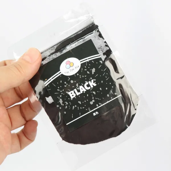 Порошкова фарба для тканини чорна (Black), 10 г — Tie Dye, фарбування бавовни та синтетики – купити | Candy Yarn