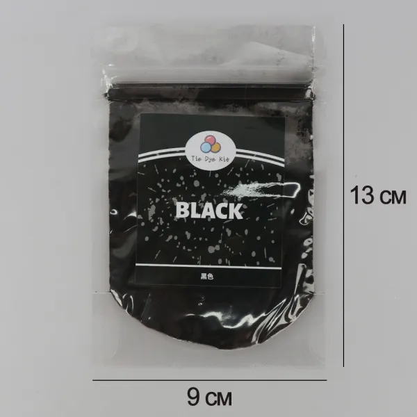 Порошкова фарба для тканини чорна (Black), 10 г — Tie Dye, фарбування бавовни та синтетики – купити | Candy Yarn
