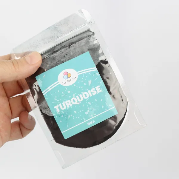 Порошкова фарба для тканини Бірюзова (Turquoise), 10 г — Tie Dye, фарбування бавовни та синтетики – купити | Candy Yarn