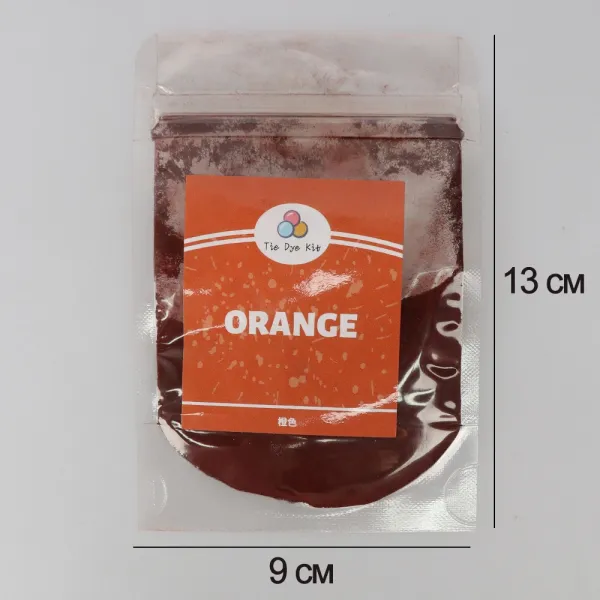 Порошкова фарба для тканини Помаранчева (Orange), 10 г—Tie Dye,фарбування бавовни та синтетики – купити | Candy Yarn