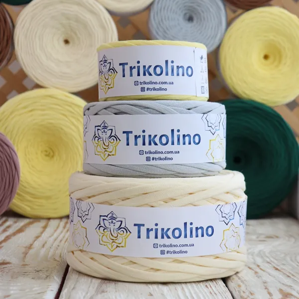 Trikolino 7-9mm S, Зеленый мох, 30м – купить | Candy Yarn