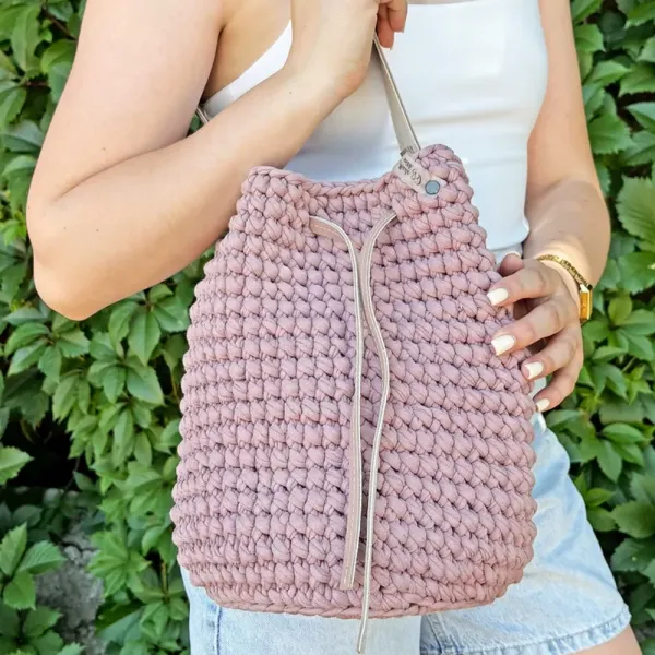 Трикотажна пряжа M 60м Trikolino 7-9mm, Зелений мох – купити | Candy Yarn