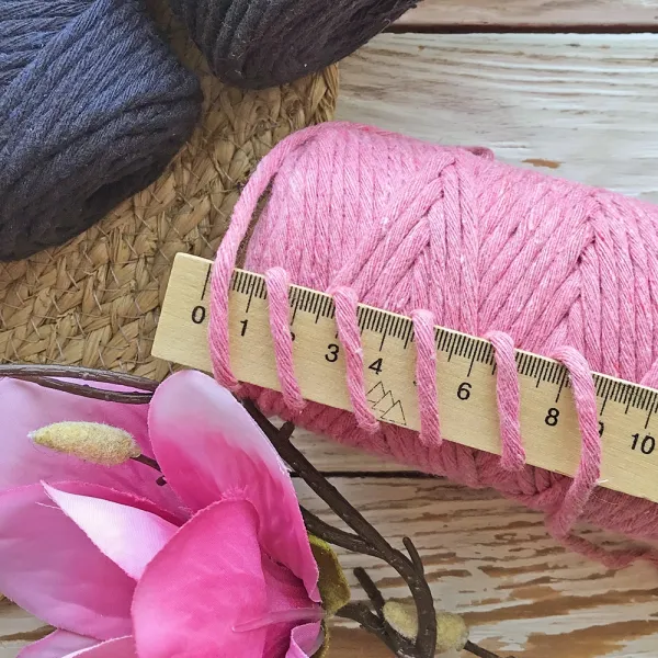 Шнур бавовняний Макраме 3мм, темно-синій, 250г/100м – купити | Candy Yarn