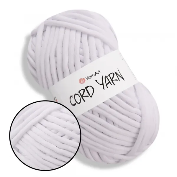 YarnArt Cord Yarn, Білий №751 – купити | Candy Yarn