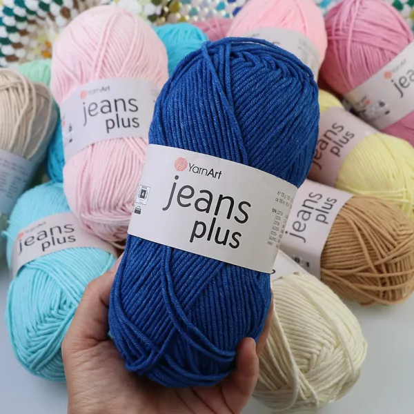 YarnArt Jeans Plus, Тёмный джинс №17 – купить | Candy Yarn