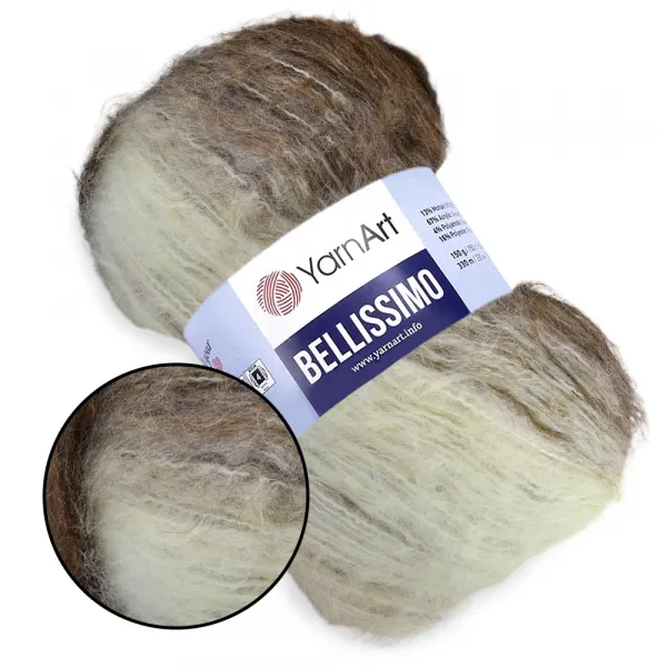 YarnArt Bellissimo, №1402, пряжа мохер – купить | Candy Yarn