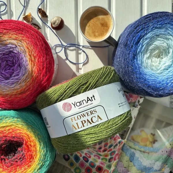 YarnArt Flowers Alpaca, №425 – купить | Candy Yarn