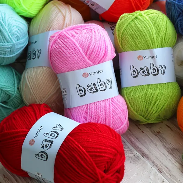 YarnArt Baby, Мятный №623, акриловая детская пряжа для игрушек – купить | Candy Yarn