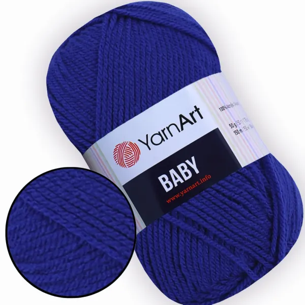 YarnArt Baby, Ультрамарин №979, , акрилова дитяча пряжа для іграшок – купити | Candy Yarn