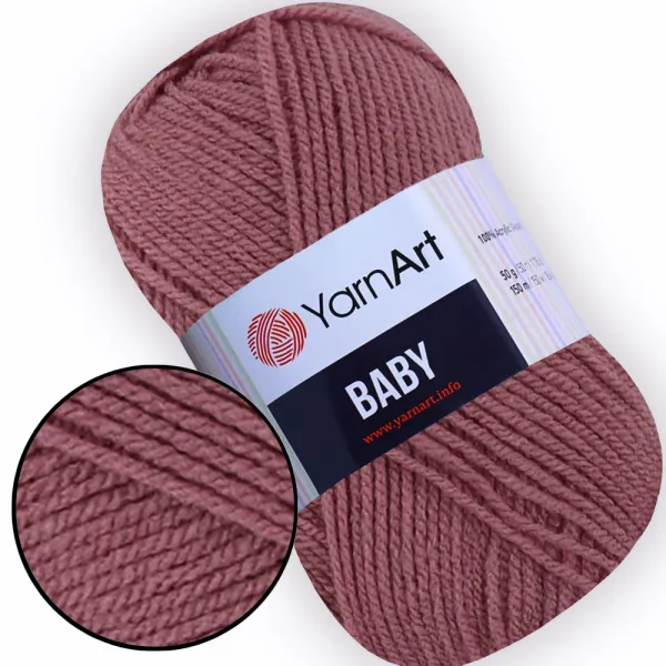 YarnArt Baby, Сухая роза №3017, акриловая детская пряжа для игрушек – купить | Candy Yarn