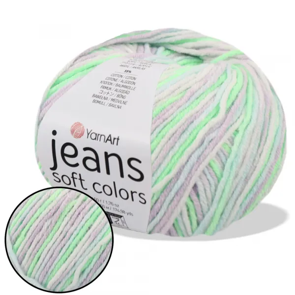 YarnArt Jeans Soft Colors, №6201 – купити | Candy Yarn