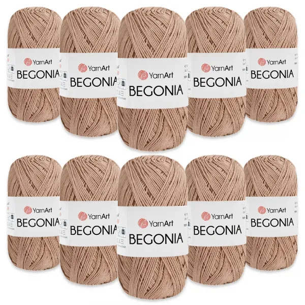 Упаковка YarnArt Begonia / Бегония, 10шт пряжа мерсеризованный хлопок – купить | Candy Yarn
