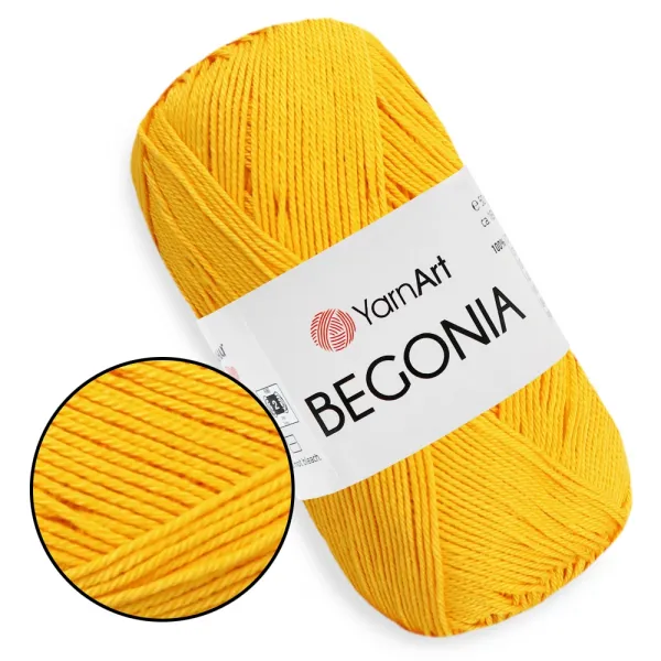 YarnArt Begonia, Ярко-желтый №5307 – купить | Candy Yarn