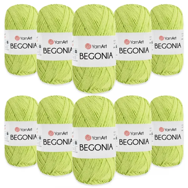 Упаковка YarnArt Begonia, Салат №5352, 10шт – купить | Candy Yarn