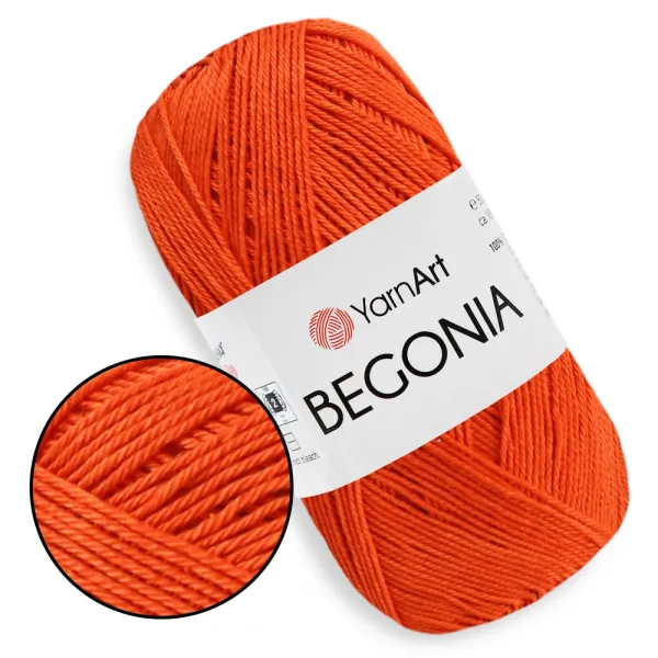 YarnArt Begonia, Помаранчевий №5535 – купити | Candy Yarn