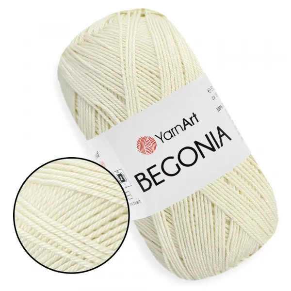 YarnArt Begonia, Слонова кістка №6282 – купити | Candy Yarn