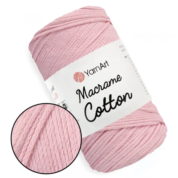 YarnArt Macrame Cotton, Пастельно-рожевий №762 – купити | Candy Yarn