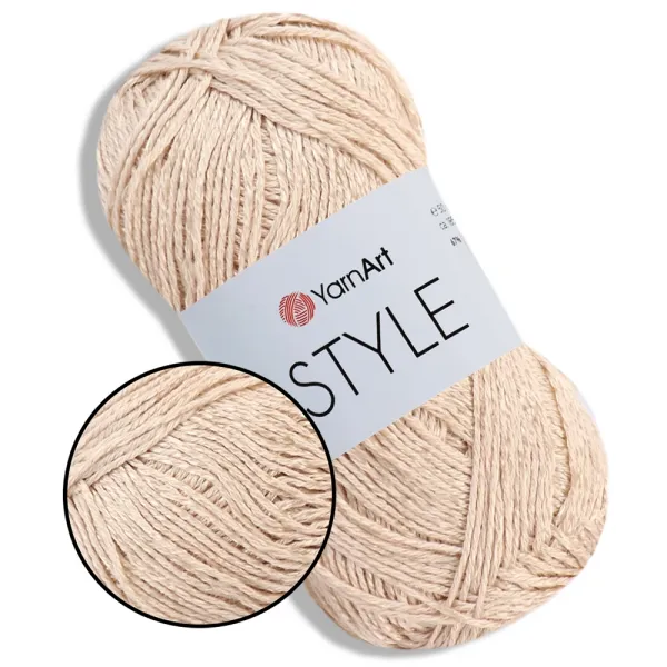 YarnArt Style, Крем №654 – купити | Candy Yarn