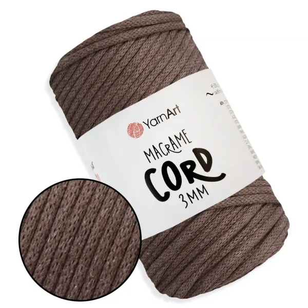 YarnArt Macrame Cord 3 мм, Молочний шоколад №769 – купити | Candy Yarn
