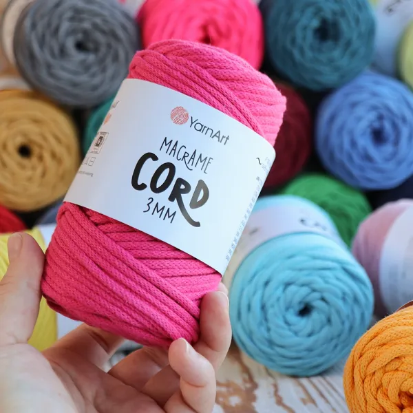 YarnArt Macrame Cord 3mm, Красный №773 – купить | Candy Yarn
