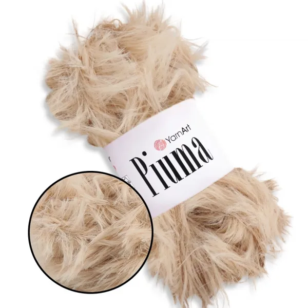 YarnArt Piuma / Піума, 50г/100м пухнаста пряжа для в'язання – купити | Candy Yarn